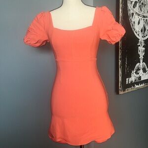Orange altered state mini dress